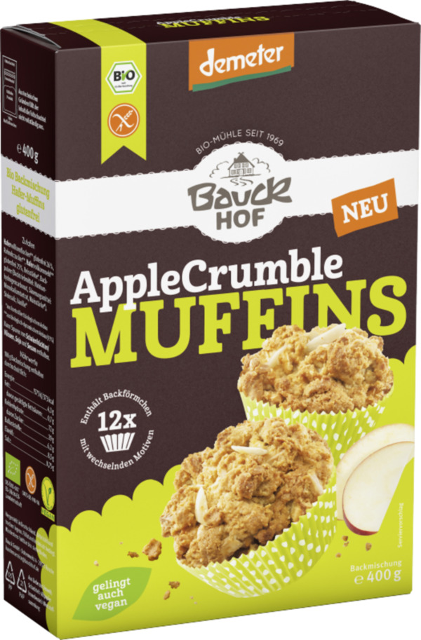 Bild 1 von Bauckhof Bio Apple Crumble Muffins Backmischung