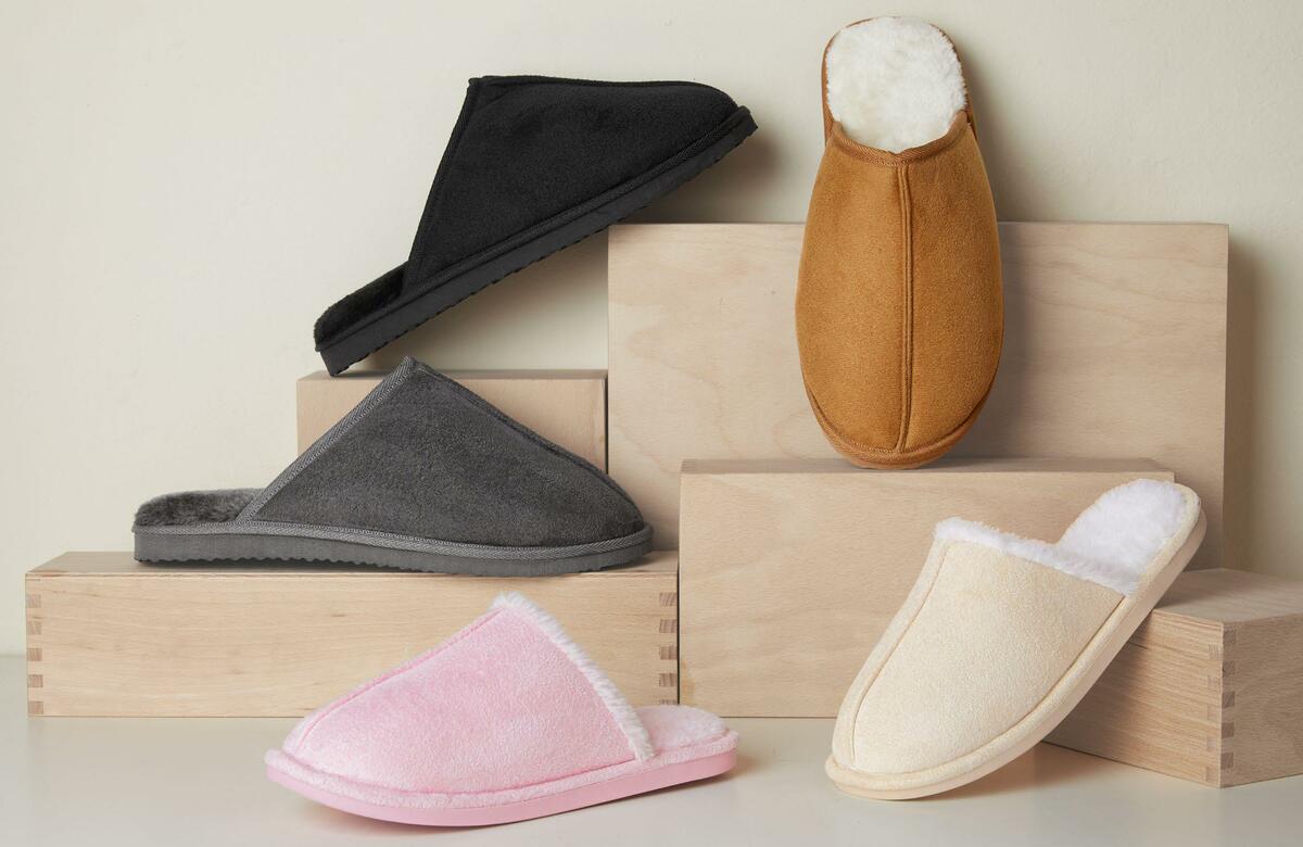 Bild 1 von Damen und Herren Hausschuhe mit Warmfutter