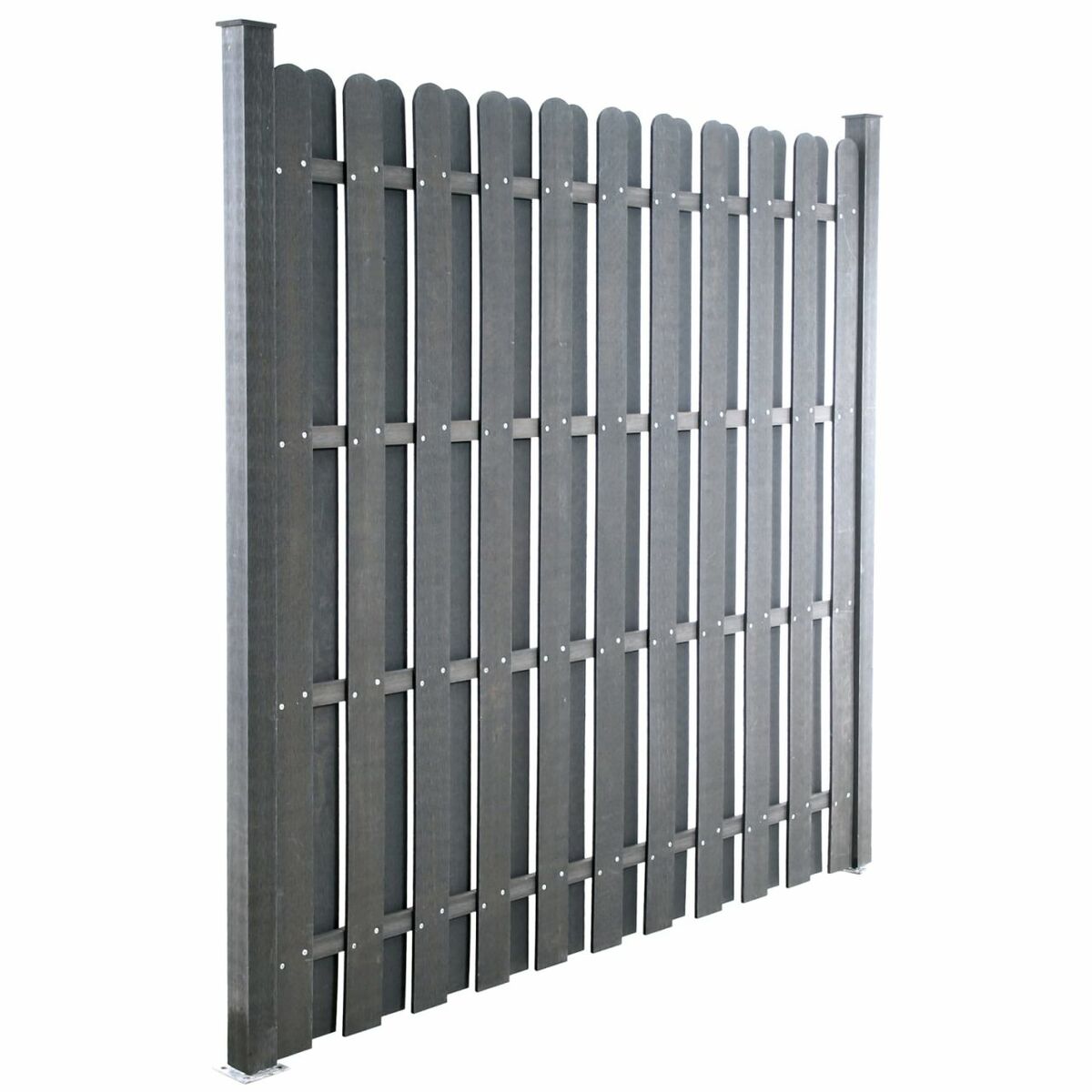Bild 1 von TOP MULTI WPC Sichtschutzelement anthrazit mit Pfosten