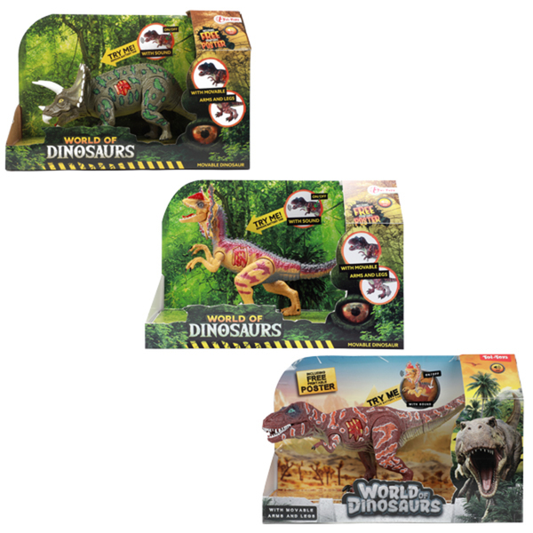 Bild 1 von Dino beweglich mit Ton verschiedene Varianten