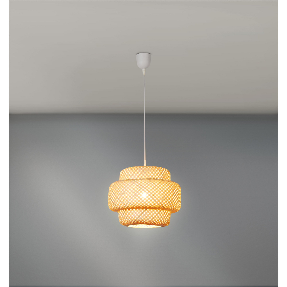 Bild 1 von Pendelleuchte 'Bambus' natur Ø 30 cm