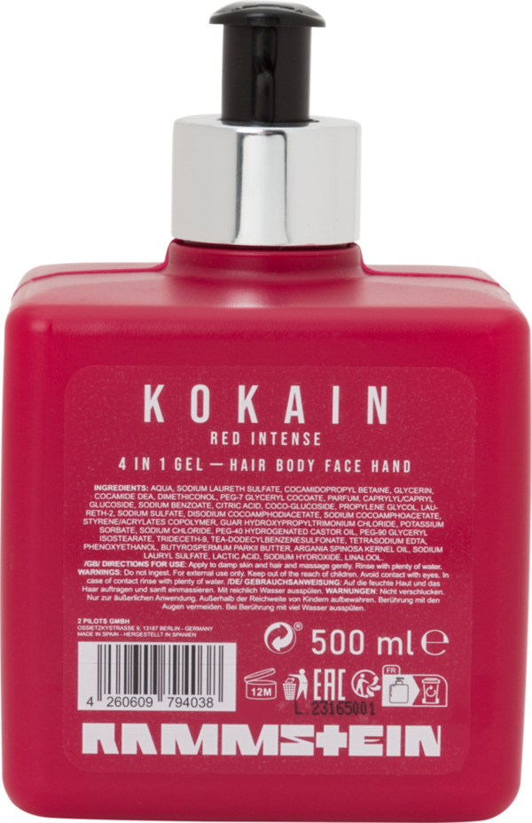 Bild 2 von Rammstein Kokain Red Intense 4in1 Shower Gel