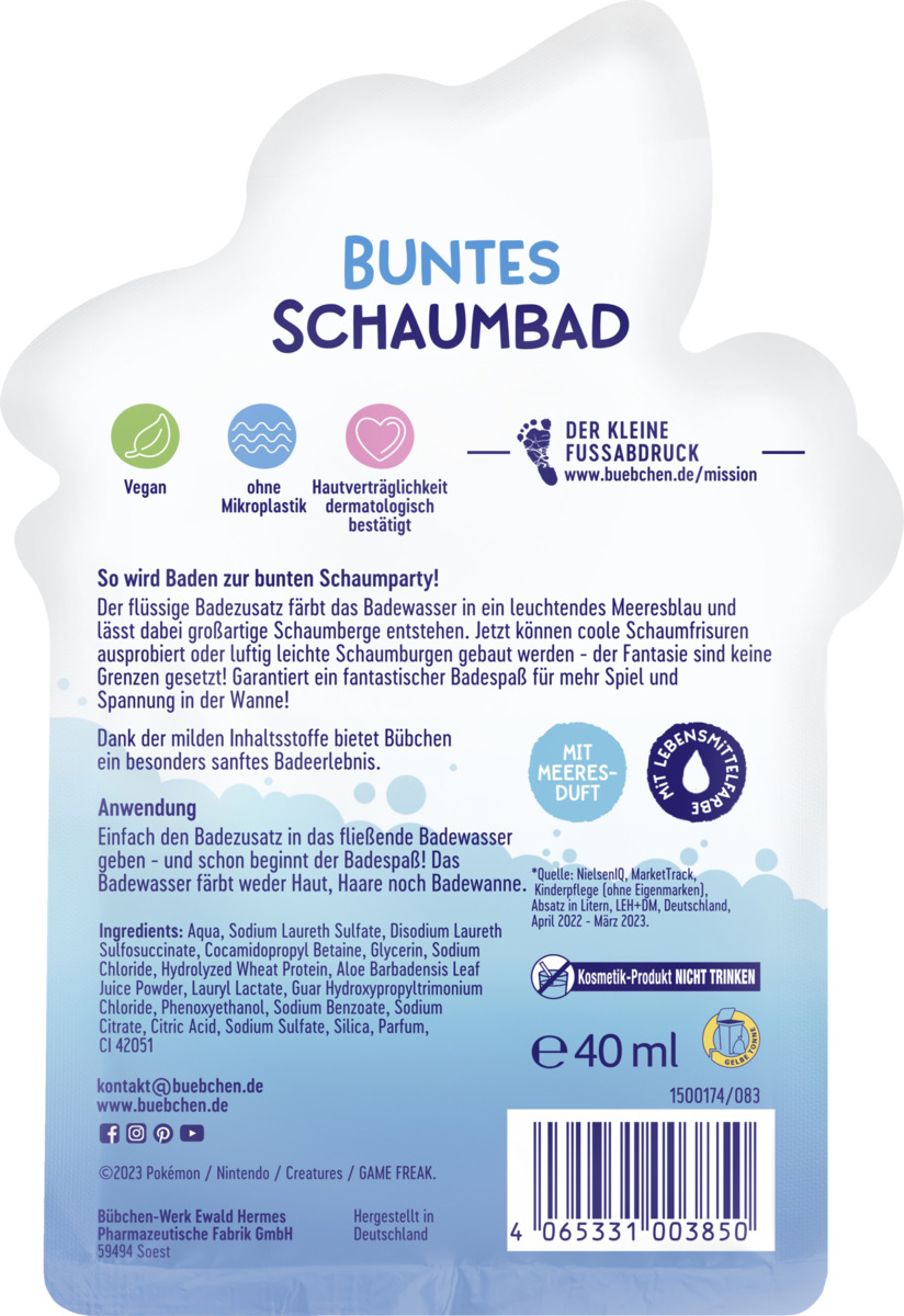 Bild 2 von Bübchen Pokémon Schaumbad Lapras