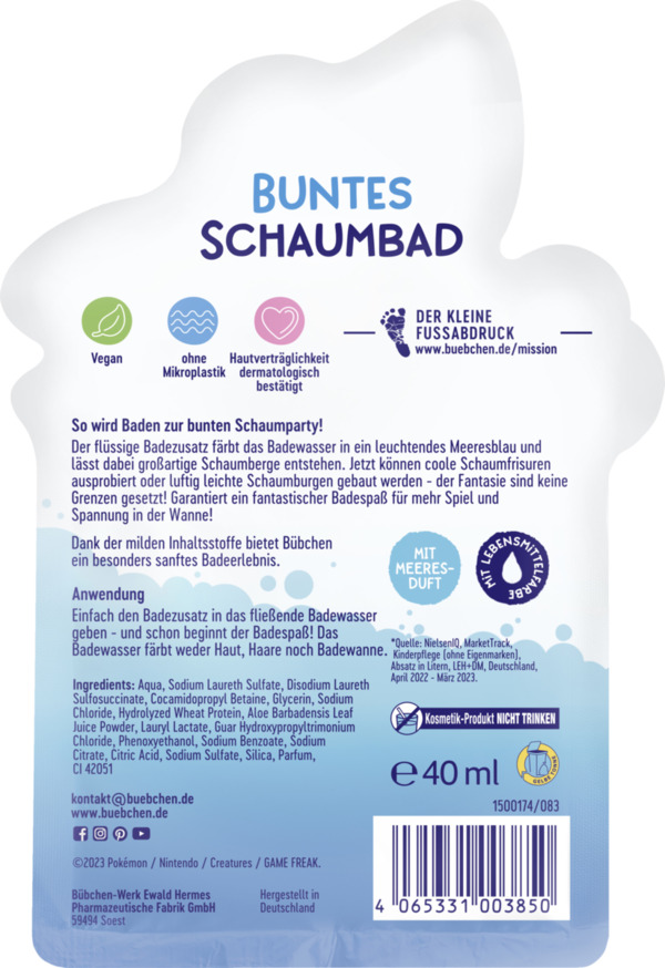 Bild 2 von Bübchen Pokémon Schaumbad Lapras