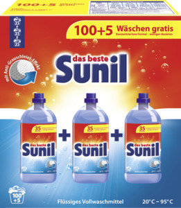 Sunil aktiv Vollwaschmittel flüssig 105 WL