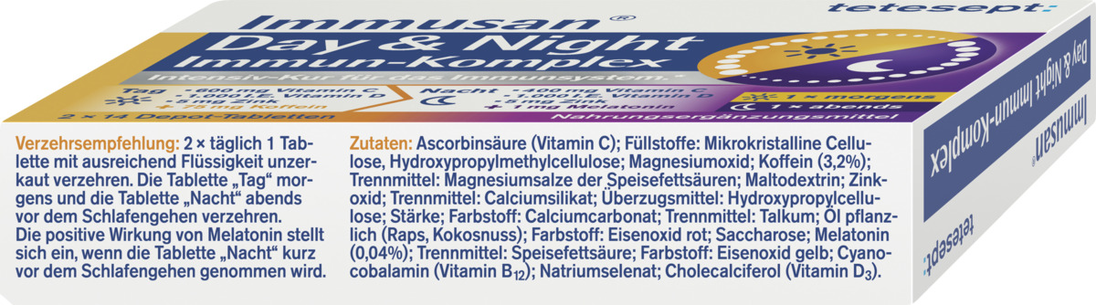 Bild 4 von tetesept Immusan Day & Night Immun-Komplex