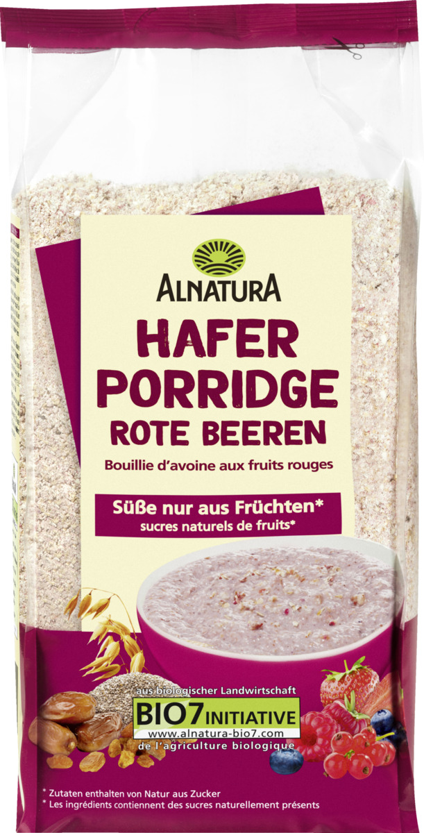 Bild 1 von Alnatura Bio Hafer Porridge Rote Beeren