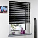 Bild 1 von Bella Casa Aluminium-Jalousie, schwarz, 160 x 150 cm