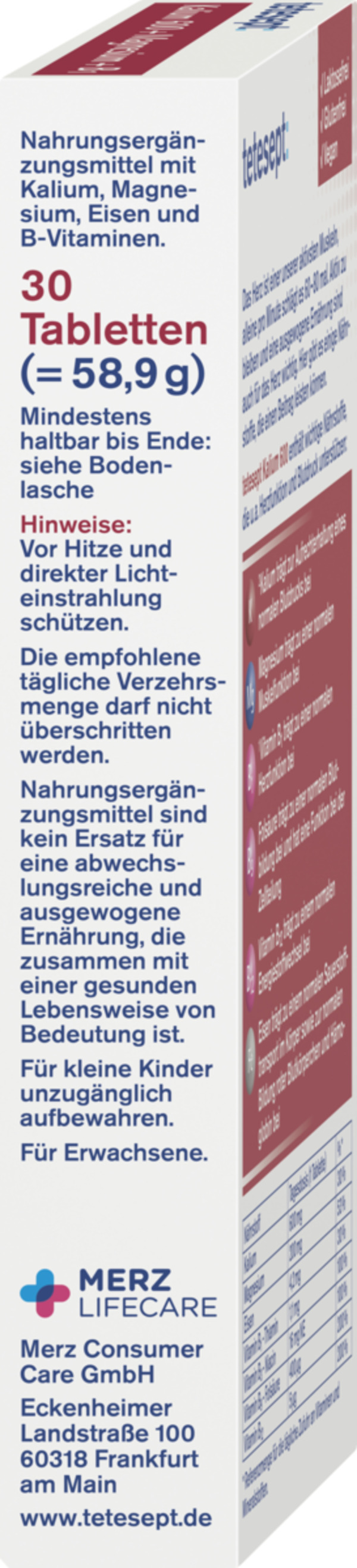 Bild 2 von tetesept Kalium 600 Tabletten