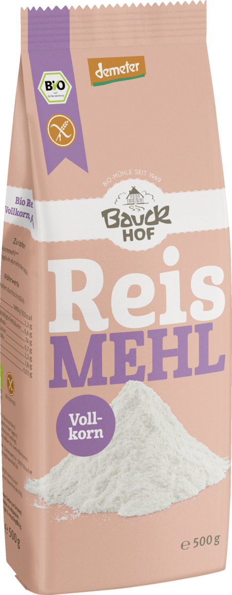 Bild 1 von Bauckhof Bio Reismehl Vollkorn