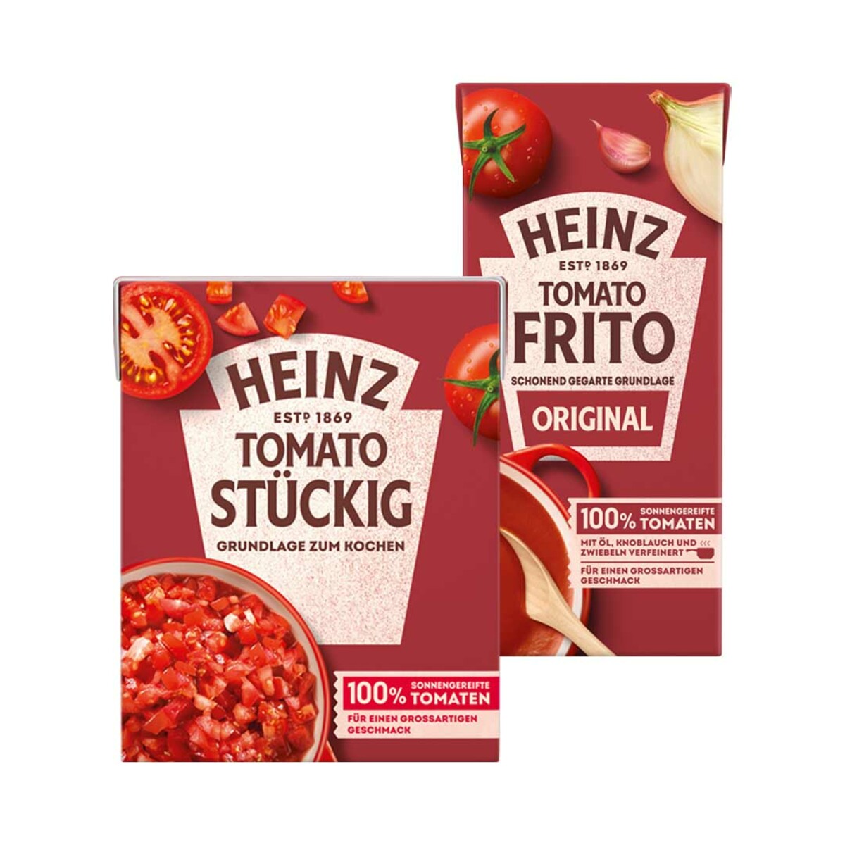 HEINZ TOMATO FRITO ORIGINAL je 350 g Pckg oder STÜCKIG je 390 g Pckg