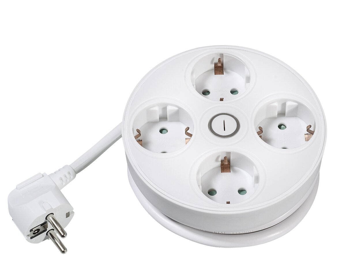 Bild 1 von Vivanco Steckdosenrondell - weiß