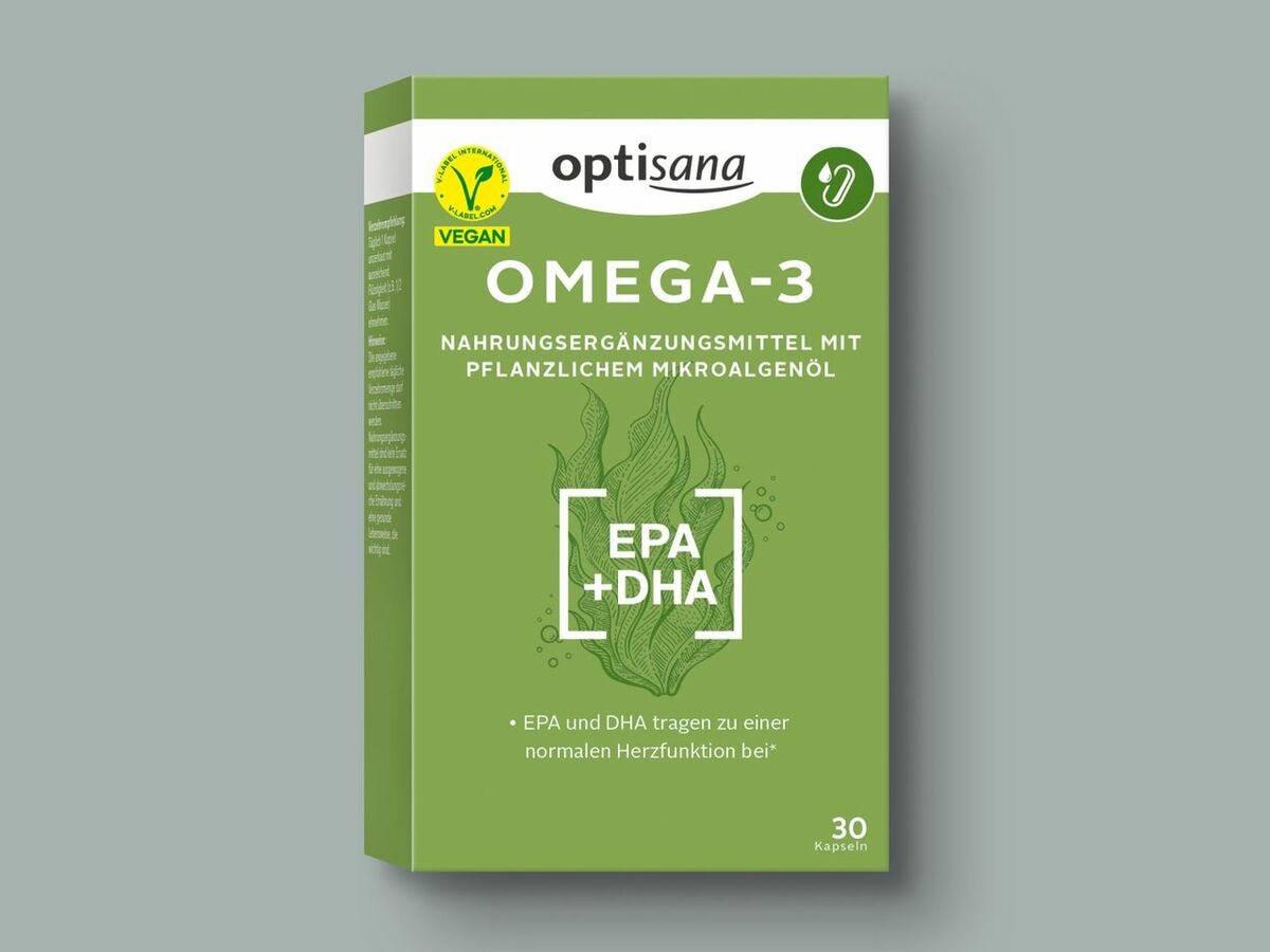 Optisana Omega-3 Kapseln, 20,8 g von Lidl ansehen!