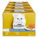 Bild 1 von PURINA Katzennassfutter Gourmet Gold Feine Pastete mit Rind, Kaninchen, Lamm und Kalb 24 x 85 g, 4er Pack