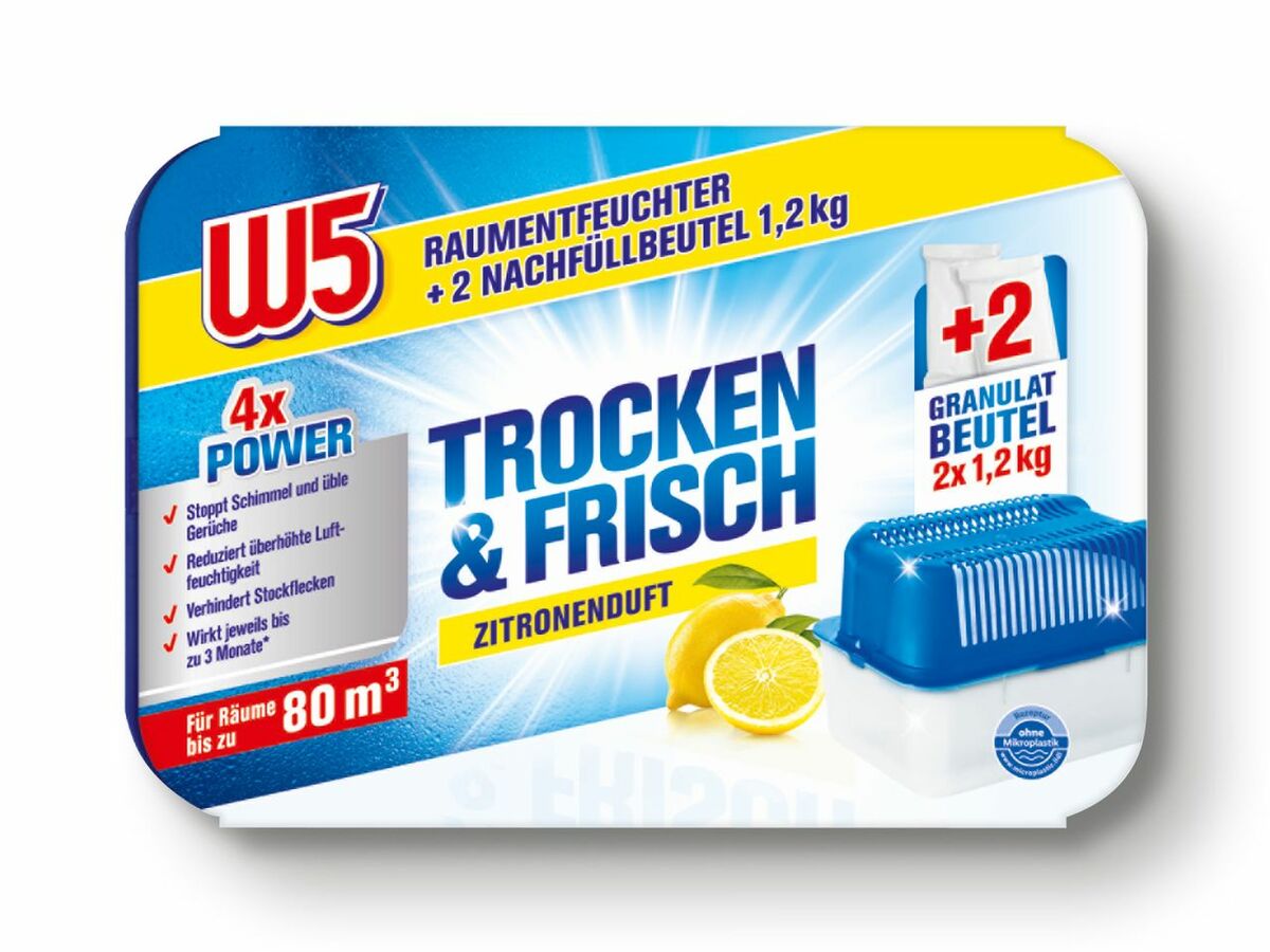 W5 Raumentfeuchter Starterset, Set von Lidl ansehen!
