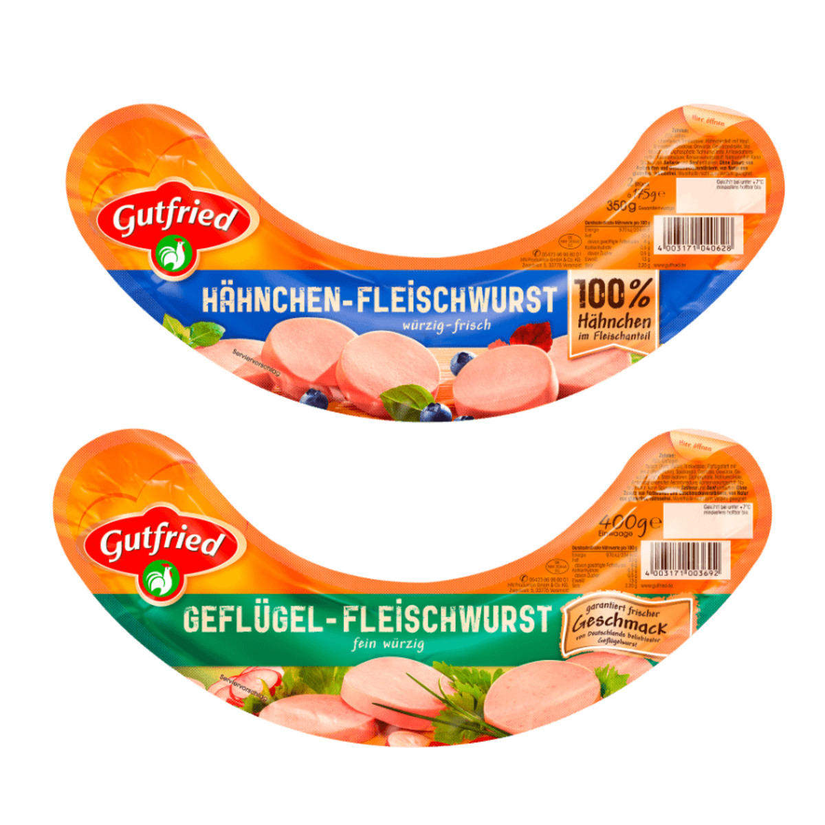 Bild 1 von GUTFRIED Geflügel-Fleischwurst