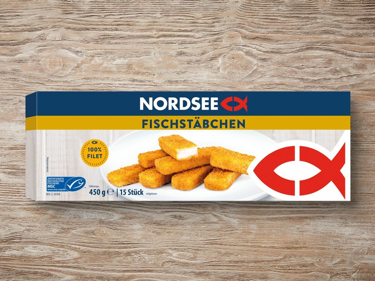 Bild 1 von Nordsee MSC Fischstäbchen, 
         450 g