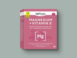 Optisana Magnesium + Vitamin E Direkt-Granulat Sticks, 
         30 g