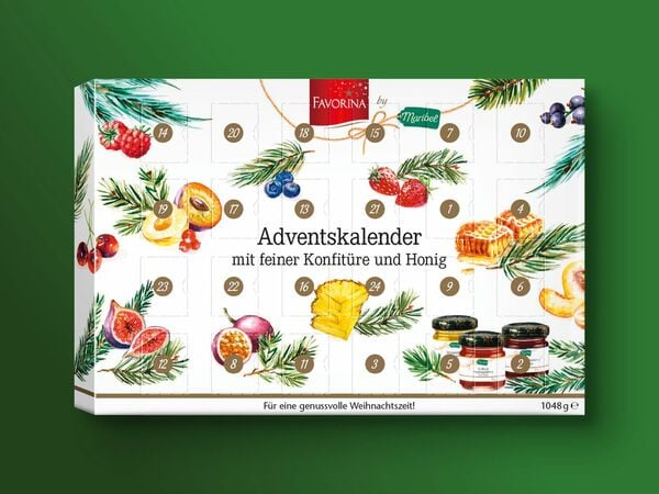 Bild 1 von Favorina/Maribel Adventskalender mit Konfitüre und Honig, 
         1,05 kg