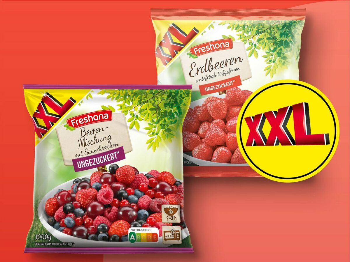 Bild 1 von Freshona Tiefkühlobst XXL, 
         1 kg