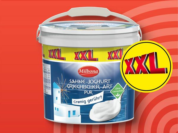 Bild 1 von Milbona Sahne-Joghurt Griechischer Art XXL, 
         1,1 kg