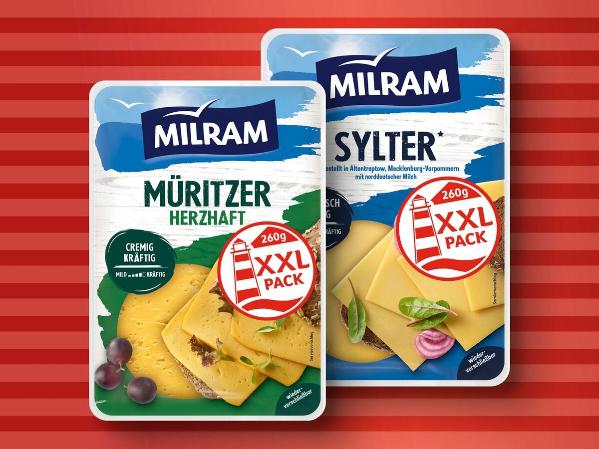 Bild 1 von Milram Scheibenkäse XXL, 
         260 g
