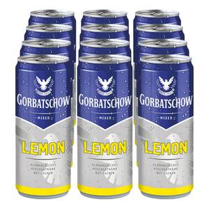 Gorbatschow Wodka & Lemon Mixgetränk 10,0 % vol 0,33 Liter, 12er Pack