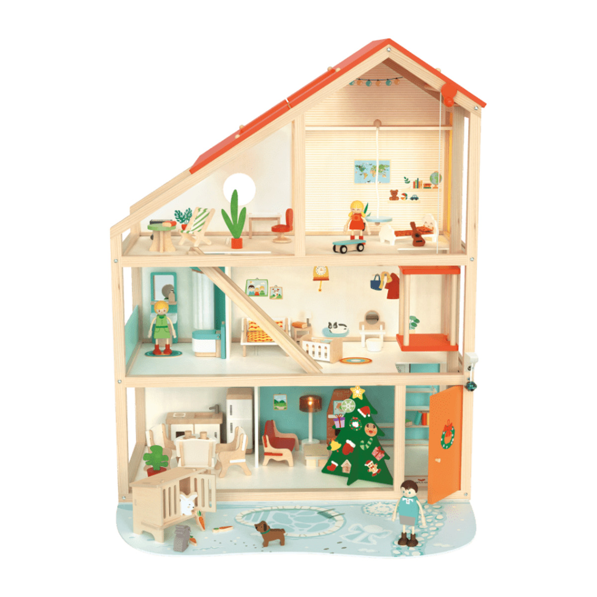 Bild 2 von PLAYLAND Puppenhaus mit Ausstattung