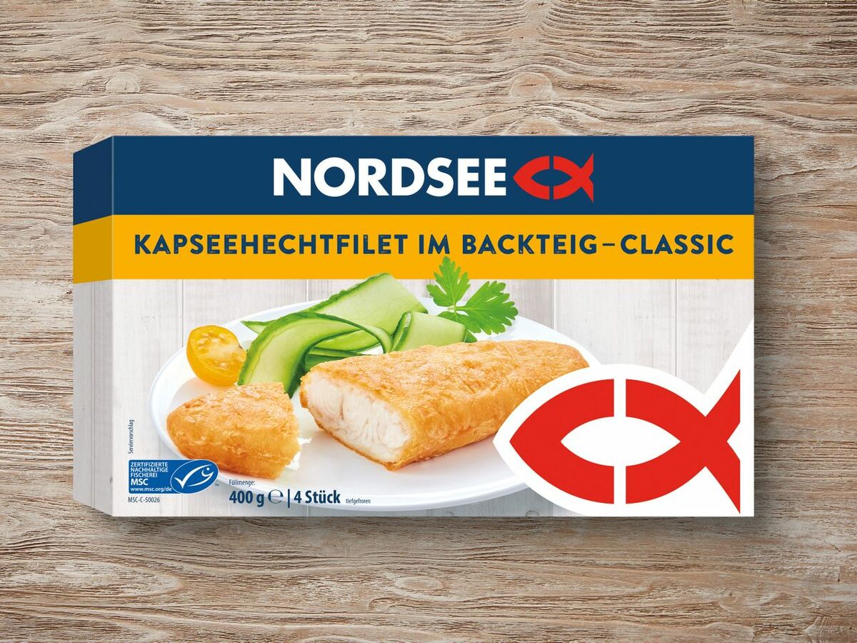 Bild 1 von Nordsee MSC Kapseehechtfilet im Backteig, 
         400 g