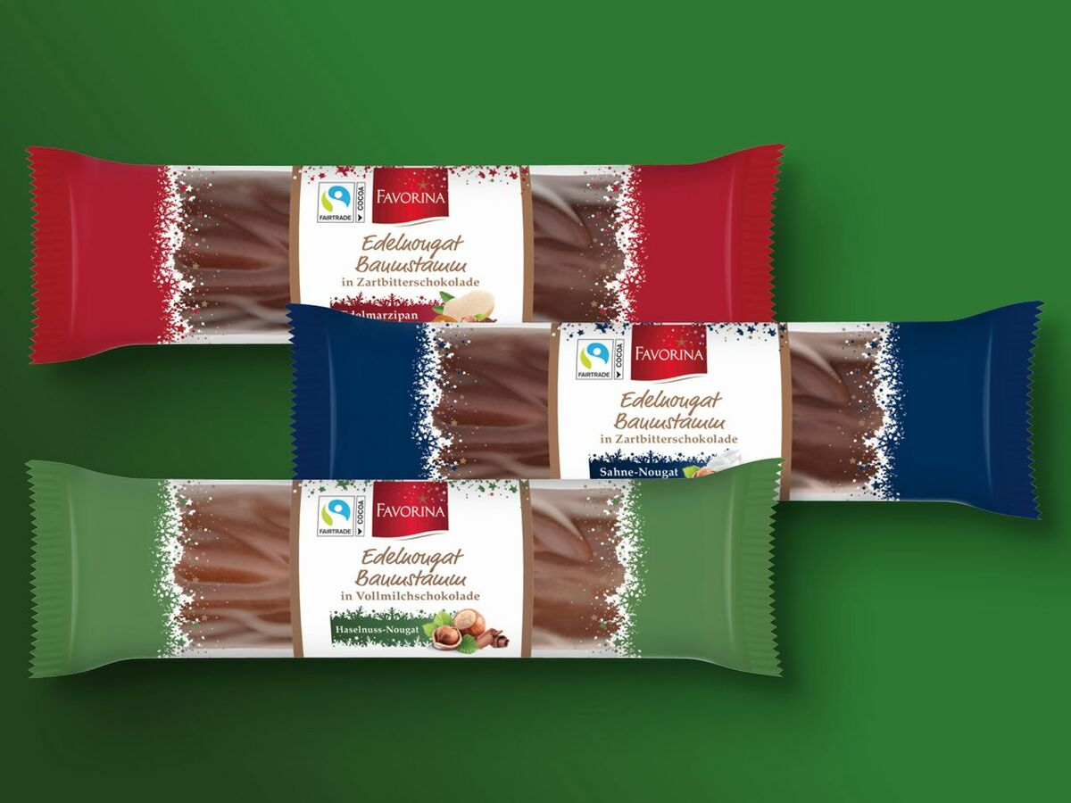 Bild 1 von Favorina Edelnougat-Baumstamm, 
         100 g