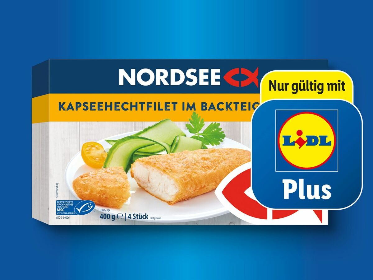 Bild 1 von Nordsee MSC Kapseehechtfilet im Backteig, 
         400 g