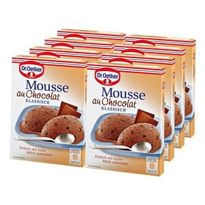 Dr. Oetker Mousse au Chocolat für 250 ml Milch, 8er Pack