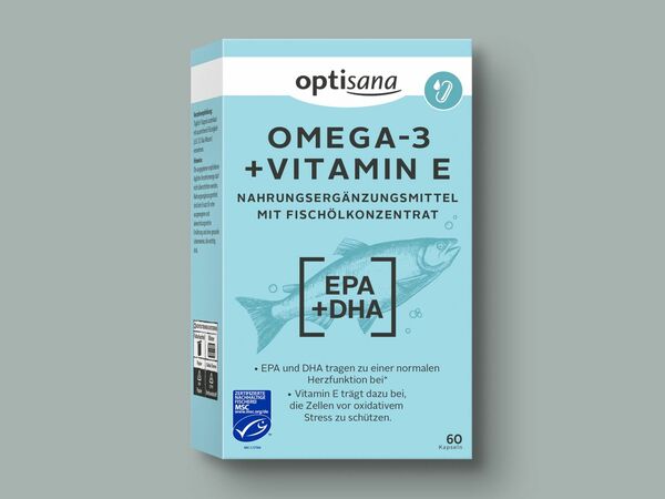 Bild 1 von Optisana Omega-3 + Vitamin E Kapseln, 
         87 g
