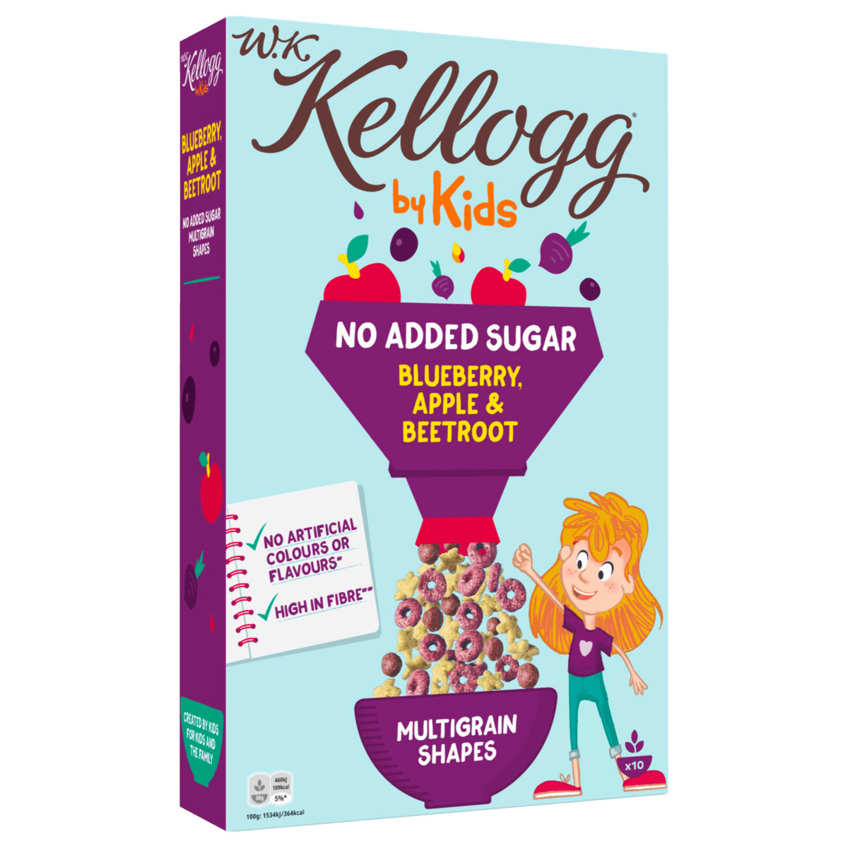 Bild 1 von W.K. Kellogg by Kids Blueberry, Apple & Carrot 300g