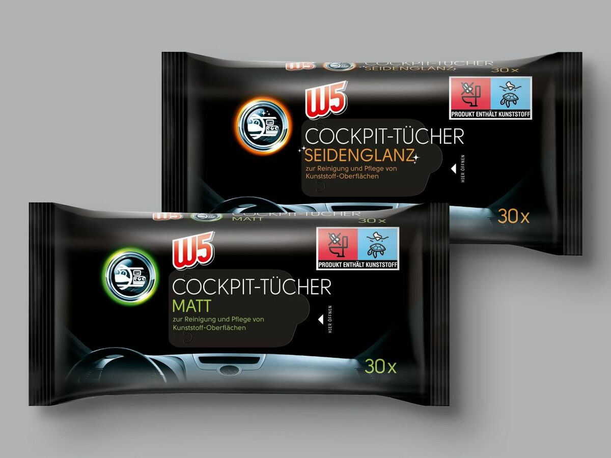 Bild 1 von W5 Cockpit-Tücher, 
         30 Stück