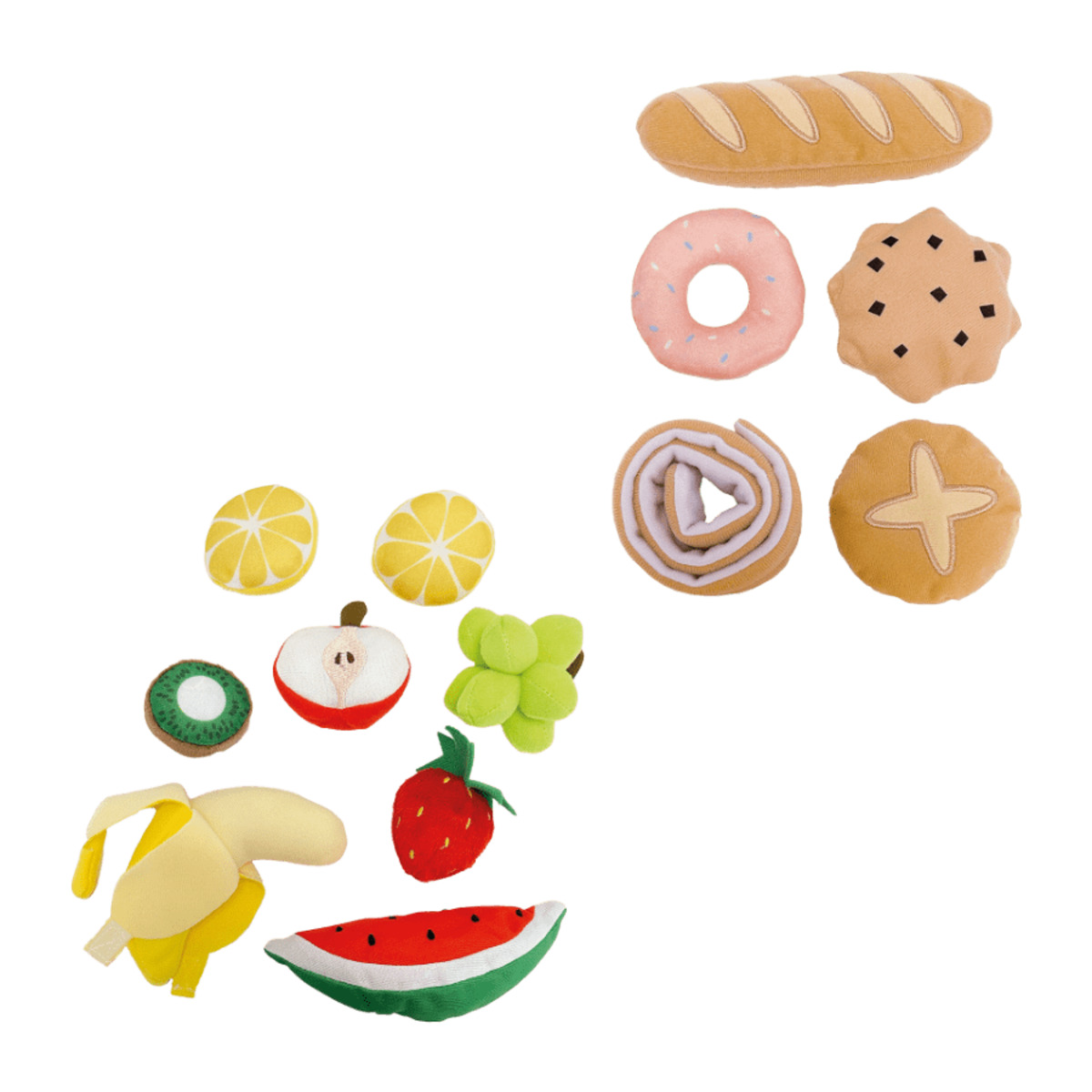 Bild 1 von PLAYLAND Plüsch-Lebensmittelset