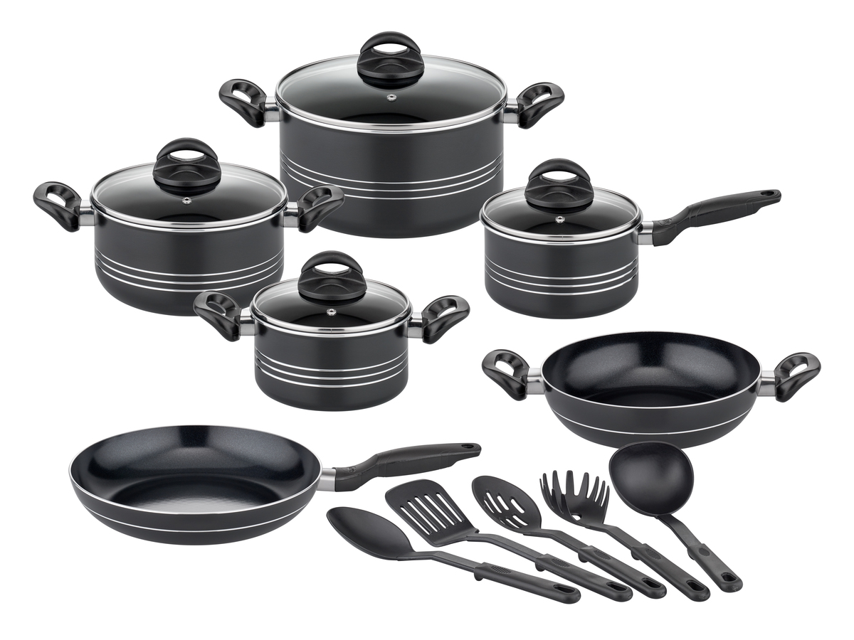 Bild 1 von Kochtopf-Set Milano Nero 15-tlg.