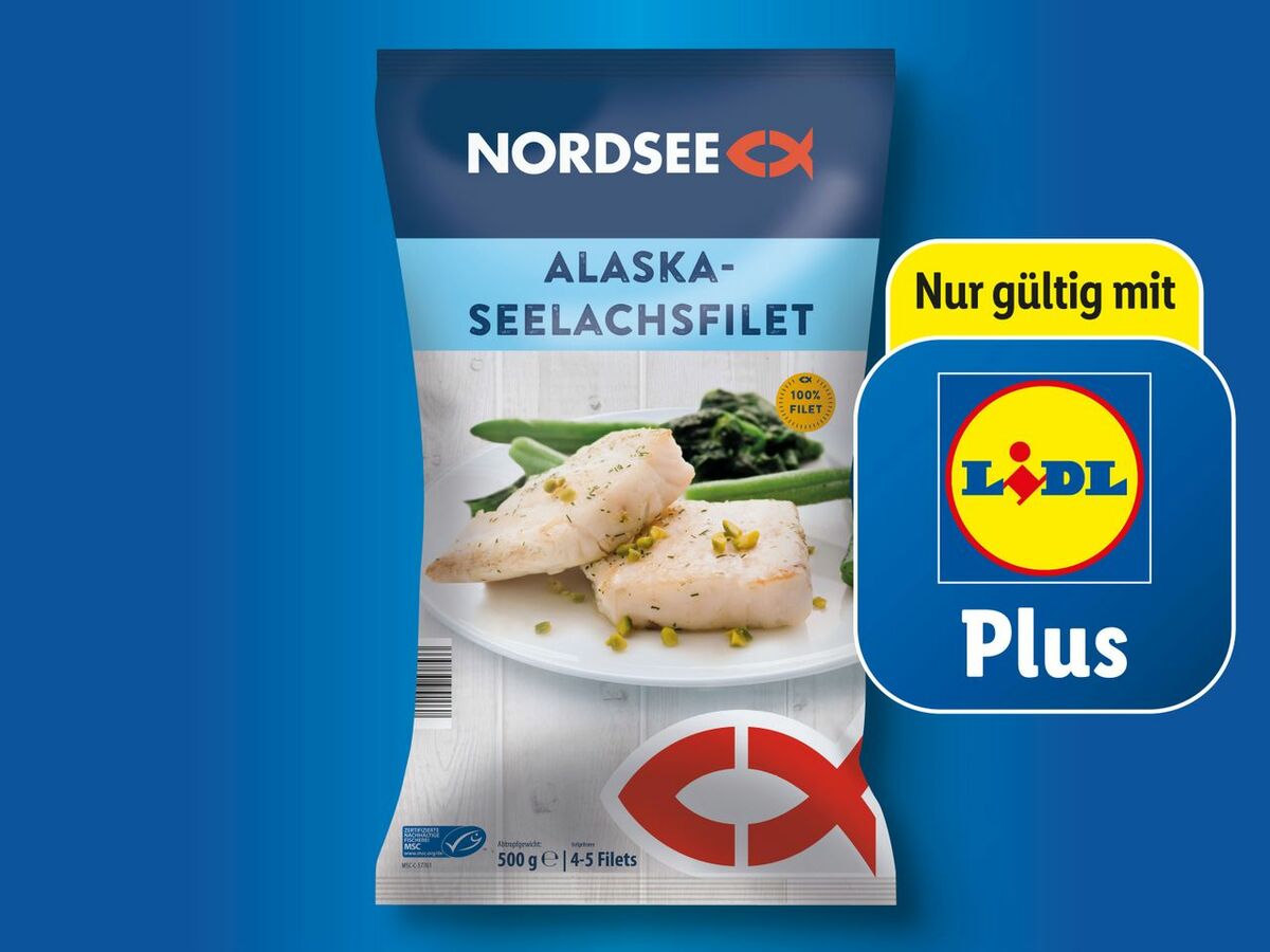 Bild 1 von Nordsee MSC Alaska-Seelachsfilet, 
         500 g