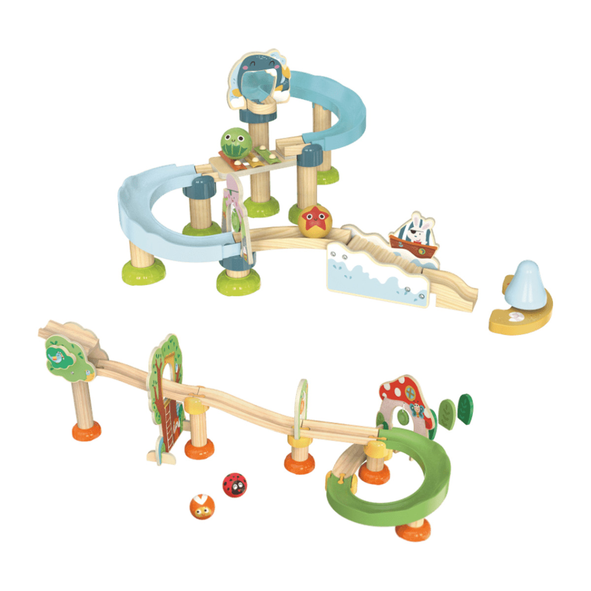 Bild 1 von PLAYLAND Holz-Kugelbahn