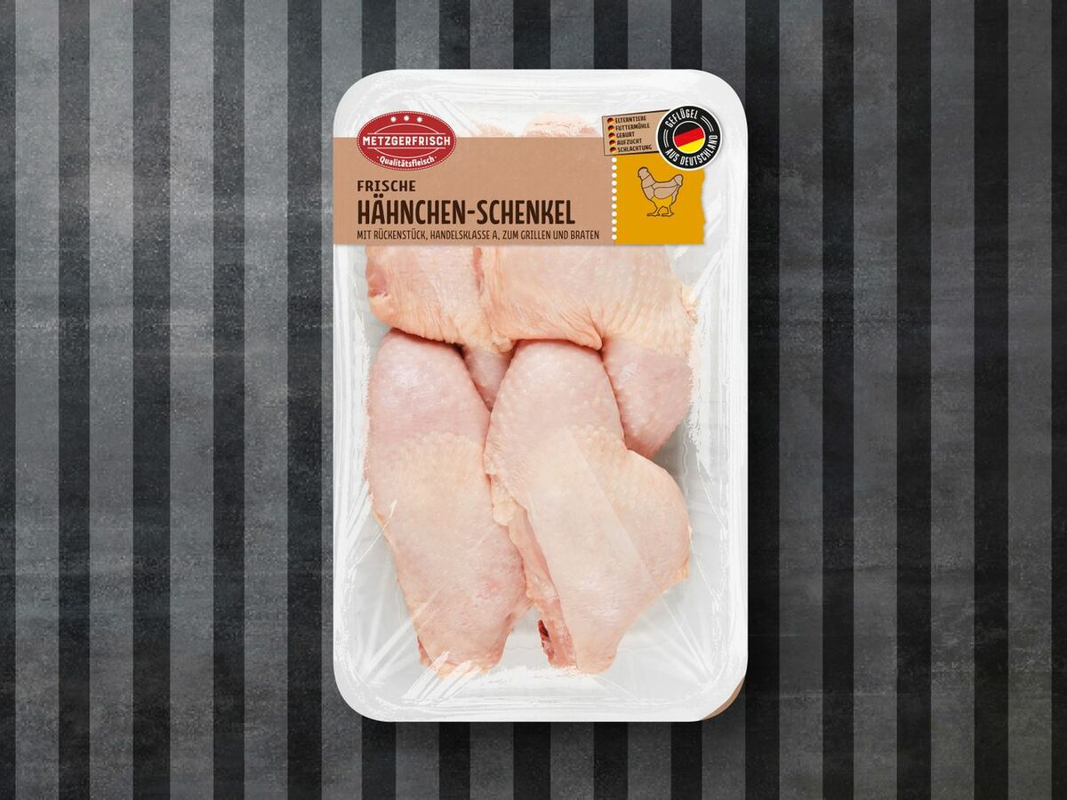 Bild 1 von Metzgerfrisch Frische Hähnchen-Schenkel, 
         1,1 kg