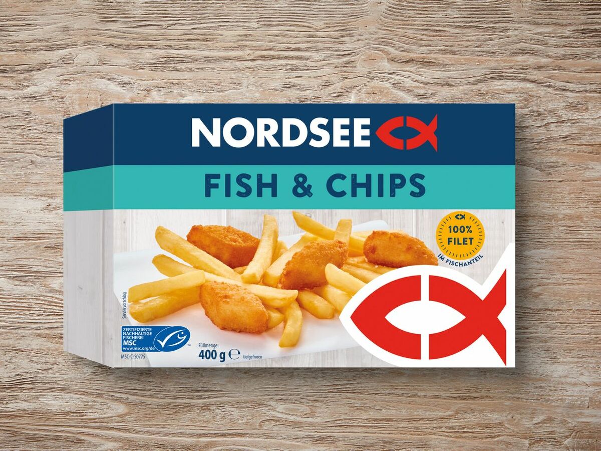 Nordsee MSC Fish & Chips, 400 g von Lidl ansehen!