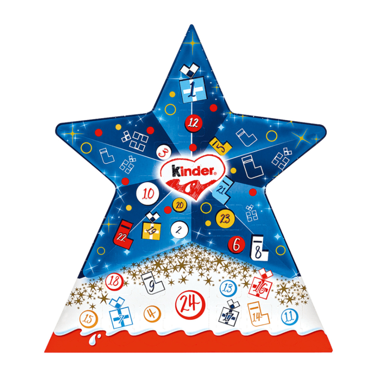 Bild 1 von FERRERO Kinder Mix Stern-Adventskalender