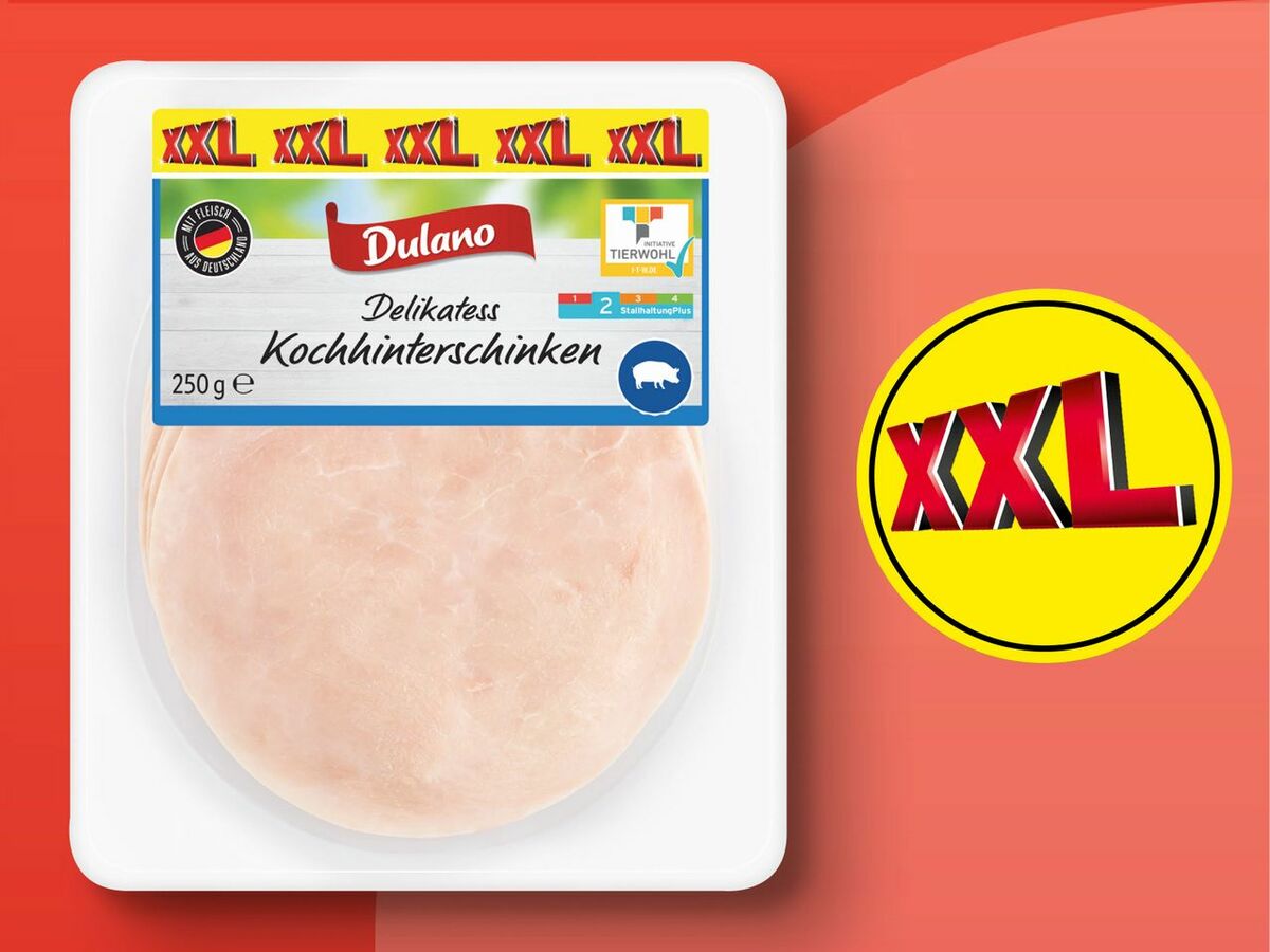 Bild 1 von Dulano Kochhinterschinken XXL, 
         250 g