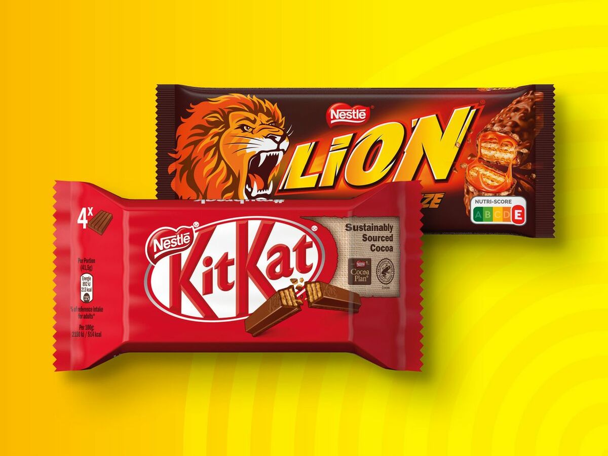 Bild 1 von Nestlé KitKat/Lion, 
         4x 42/4x 41,5/4x 40/5x 30 g