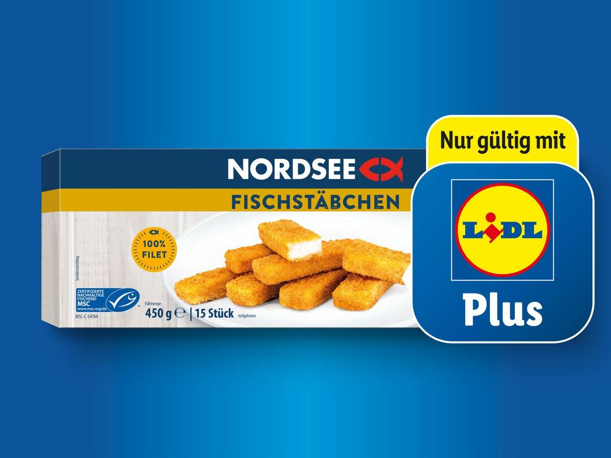Bild 1 von Nordsee MSC Fischstäbchen, 
         450 g