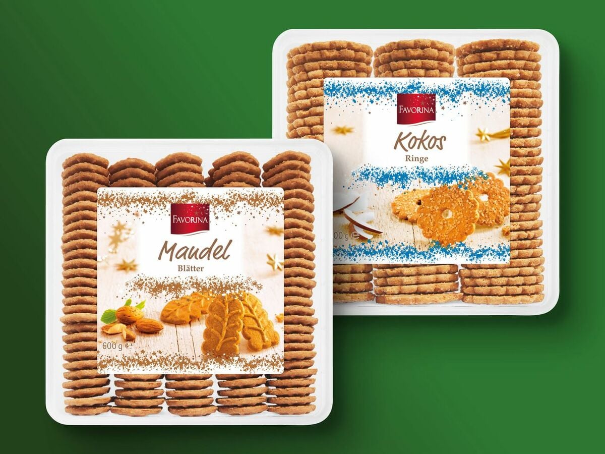 Bild 1 von Favorina Weihnachtsgebäck in der Dose, 
         600 g