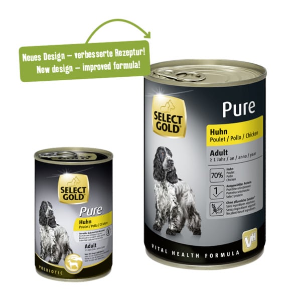 Bild 1 von SELECT GOLD Pure Adult Huhn 12x400 g