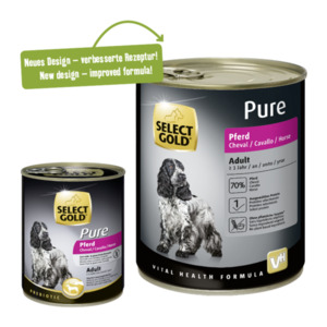 SELECT GOLD Pure Adult Pferd 12x800 g