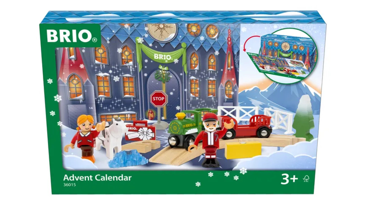 Bild 1 von BRIO World – 36015 Adventskalender 2023 | Zubehör zum Zugset für Kinder ab 3 Jahren, kompatibel mit allen BRIO Eisenbahnsets, Accessoires