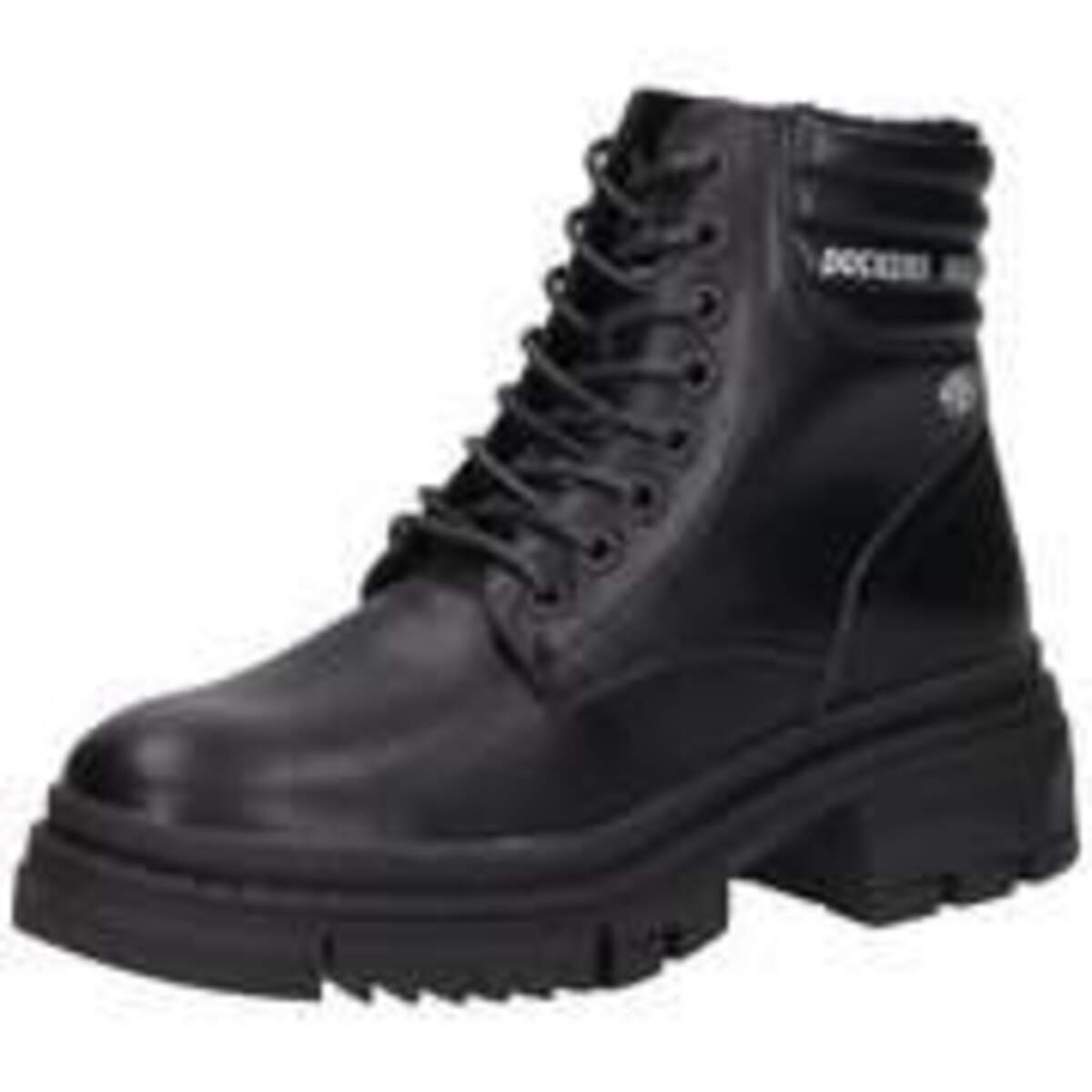 Schnurboots Damen Schwarz